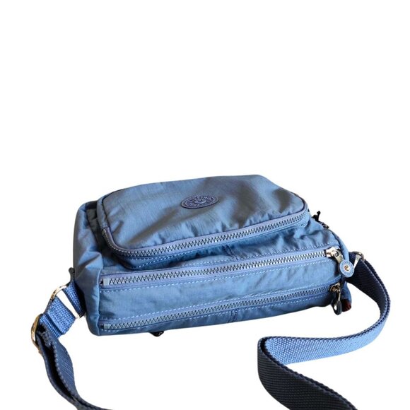 brand new Kipling vintage crossbody bag Reth medium haze blue - Picture 2 of 8